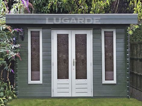 Bruges flat roof log cabins from Lugarde