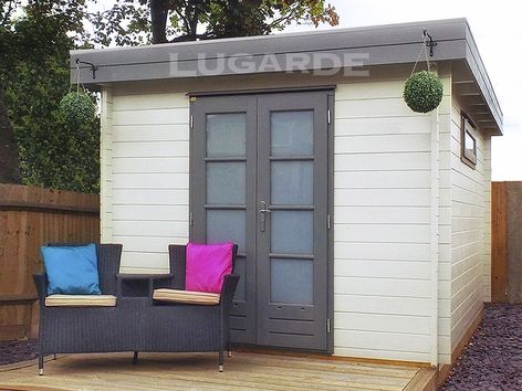 Vermont flat roof log cabins from Lugarde
