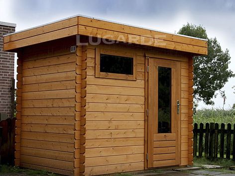 Yorkshire flat roof log cabins from Lugarde