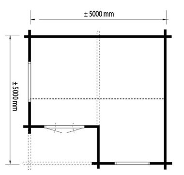 Paris  log cabin floor plan